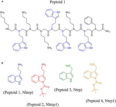 Synthesis of Peptoids Containing Multiple Nhtrp and Ntrp Residues: A Comparative Study of Resin, Cleavage Conditions and Submonomer Protection